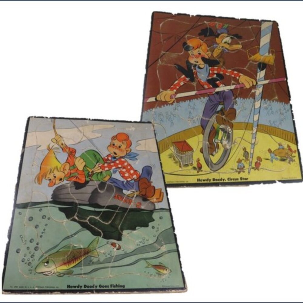 Howdy Dowdy (2) Vintage Cardboard Puzzles